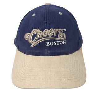 Cheers Boston Slideback Baseball Cap Blue One Size Adjustable Embroidered